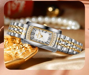Reloj de Pulsera de Cuarzo para Mujer Reward 21551L, Elegante y Lujoso, Correa de Acero Inoxidable, Diamantes Luminosos, Estilo Vintage Informal - Product Image 6
