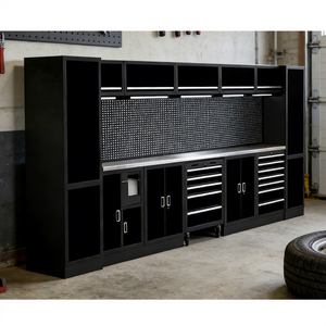 Armoire modulaire industrielle robuste à conception modulaire avec tiroirs à extension complète, rangement en acier robuste pour atelier et garage - Product Image 1