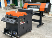 Imprimante DTF 700 mm de largeur d'impression, 2 têtes d'impression XP600 I3200, nettoyage automatique pour machine d'impression par transfert thermique sur t-shirts