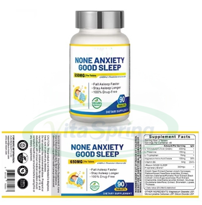 VitaSpring OEM/ODM Bom Sono Cápsulas <span class=keywords><strong>GABA</strong></span> L-Theanine Dormir Suplemento Mulheres Bom Sono Cápsulas - Product Image 2