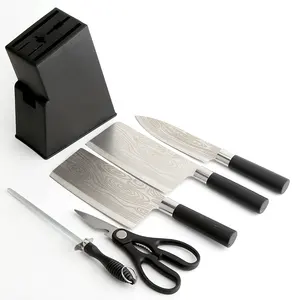 ブロックシェフナイフ付きキッチンステンレス鋼ナイフセットシェフナイフ