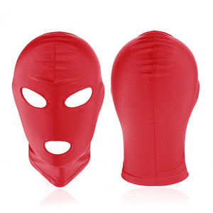 Máscara de Cabeza de <span class=keywords><strong>Bandido</strong></span> para Juegos de Rol en Pareja, Máscara de Restricción para Esclavos, Máscara Fetiche con Boca Abierta - Product Image 3