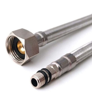 ก๊อกน้ำห้องครัว ก๊อกน้ำห้องน้ำ สำหรับเกลียว M10 (10 มม.) X 1/2" BSP ข้อต่อก๊อกน้ำแบบยืดหยุ่น ชุดเปลี่ยน DIY ท่อเฟล็กซี่ - Product Image 5