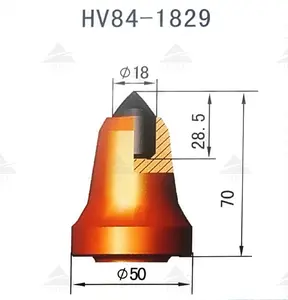 煤矿掘进机采矿钻头采煤截齿子弹头齿，用于采矿机零件和打桩钻机