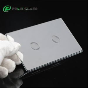 Manufacturer Best Selling Custom Solid Tempered Glass for Light Smart Touch <b>Switch</b> Decoration - Product Image 2