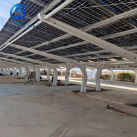 Structure de support à haut rendement Zn-Mg-AL Parking Système de conception innovante Abri de voiture solaire photovoltaïque