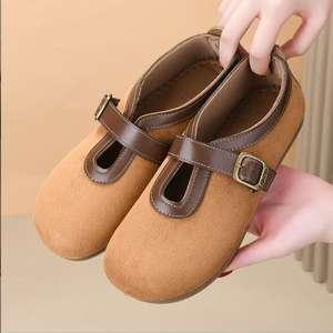 Nouvelles chaussures plates rétro pour femmes à bout fermé, plateforme extra <span class=keywords><strong>large</strong></span>, <span class=keywords><strong>grande</strong></span> <span class=keywords><strong>taille</strong></span>, douces et respirantes - Product Image 6