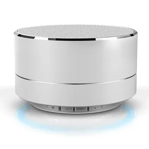 alloy Mini wireless speaker portable round led amplifiers sound equipment wholesale