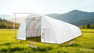 Abri de stockage industriel en métal Suihe : Grand abri de voiture et bâtiment de stockage en PVC imperméable - Product Image 6