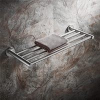Accessoires de salle de bain, étagères murales en acier inoxydable pour serviettes, 50 cm-120 cm, barre porte-serviettes simple couche