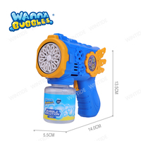 WANNA BUBBLES OEM ODM Vente en gros Pistolet à bulles automatique léger en plastique PP Solution 100 ml Machine à bulles unisexe Jouets d'extérieur pour enfants