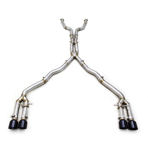 Silenciador BSK Catback para <span class=keywords><strong>BMW</strong></span> <span class=keywords><strong>M6</strong></span> E63 <span class=keywords><strong>V10</strong></span> 5.0L 2006-2010 Dual X Midpipe Straight 2,75 pulgadas SUS304 Sistema de escape de tubo Sonido activo - Product Image 1