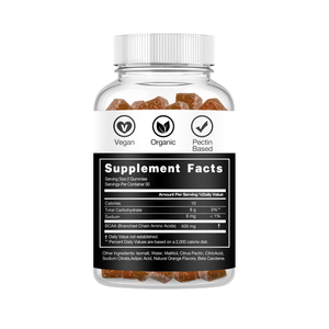 BCAA กรดอะมิโน อาหารเสริมกัมมี่เพิ่มพลังก่อนออกกำลังกาย ออร์แกนิค ซูเปอร์ฟู้ดธรรมชาติ วิตามินสำหรับผู้ใหญ่ เกรดอาหาร 3 กรัม 2 ชิ้น รับประทานทุกวัน - Product Image 2