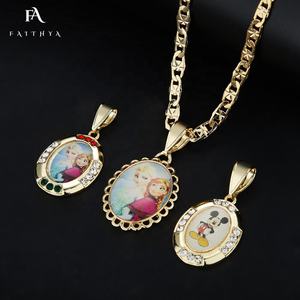 FP1106 Personalizable Caricatura Imagen Dibujos animados Selfie Archivo Digital Persona Lized Digital Caricatura Imagen Colgante - Product Image 2