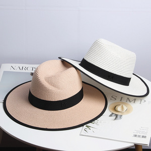 หมวกฟางปีกกว้าง M Label สำหรับชายหญิง ใส่ได้ทั้งฤดูใบไม้ผลิและฤดูร้อน ป้องกันแสงแดด เหมาะสำหรับชายหาดและกิจกรรมกลางแจ้ง ขนาด 56-58 ซม. - Product Image 1