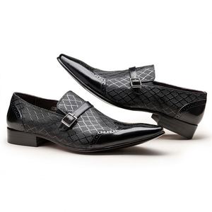 Chaussures habillées de bureau pour hommes en cuir véritable, style Oxford, à bout pointu, à lacets, légères et antidérapantes, nouvelle collection printemps, qualité supérieure, design original - Product Image 2