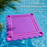 Tapis flottant américain Mahjong classique de luxe 31,5 pouces en mousse EVA couleur macaron antidérapant imperméable pliable écologique