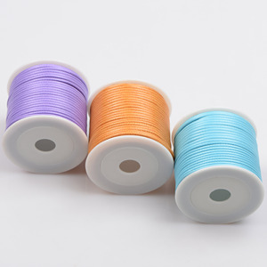 Leather cord braiding necklace and bracelet DIY jewelry material <b>kit</b>, handmade braiding 2mm <b>roll</b> of Korean waxed thread, - Product Image 4