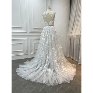 <span class=keywords><strong>Vestido</strong></span> de Novia <span class=keywords><strong>Civil</strong></span> Elegante con Apliques, Estilo Princesa, Espalda Descubierta, Blanco, <span class=keywords><strong>Corto</strong></span>, Tipo Sirena, con Cola Desmontable - Product Image 4