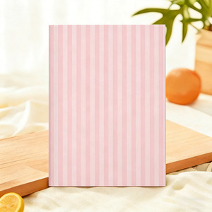 Quaderno con Copertina a Righe in Carta Rosa Personalizzata, Pagine Interne Personalizzabili, Regalo per <span class=keywords><strong>Ragazze</strong></span> - Product Image 5