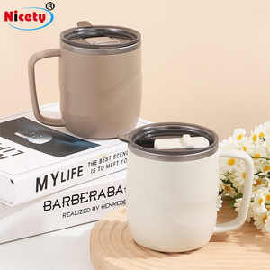 Taza de Titanio con Tapa y Asa, Taza Portátil para Café y Té, para Oficina, Aire Libre y Camping, Blanca y Marrón - Product Image 6