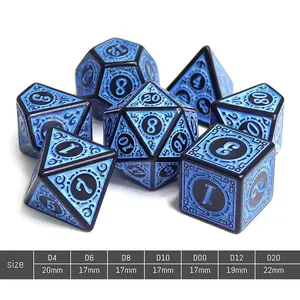 7 pièces/ensemble acrylique polyèdre dés fenêtre treillis rouge D4 ~ D20 pour <span class=keywords><strong>WarHammer</strong></span> RPG D & D table jeu de rôle jeu de société - Product Image 6