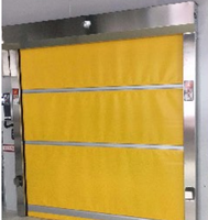 Porte d'atelier à grande vitesse personnalisée Porte de volet roulant en PVC Porte de volet roulant en PVC électrique avec résistance au rebond