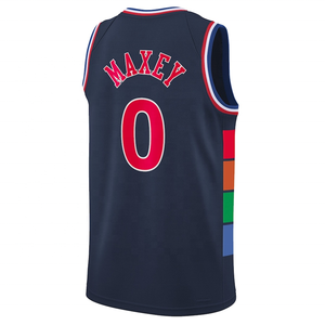 2022 76er Jersey Hot Press Broderie <span class=keywords><strong>Maillot</strong></span> <span class=keywords><strong>de</strong></span> <span class=keywords><strong>basket</strong></span>-ball <span class=keywords><strong>de</strong></span> qualité populaire - Product Image 3