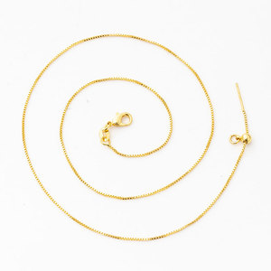 Collana PB083-084 senza ciondolo, tipo scatola, elegante e graziosa, catena per clavicola per ragazze e regali - Product Image 1