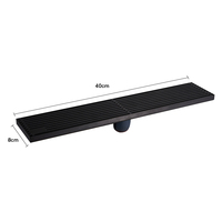 SANIVITAL - Desagüe de Piso Lineal Rectangular de Acero Inoxidable Moderno para Baño de Hotel, Extraíble, Anticorrosión, Fácil de Limpiar