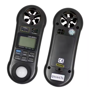 Anemómetro digital 4 en 1 de bolsillo, medidor de iluminancia, termómetro, higrómetro, 2 uds. - Product Image 5
