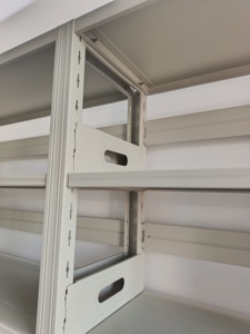 Étagère à livres traditionnelle réglable à 6 niveaux en fer, écologique, durable, avec revêtement en poudre, pour l'école et la <span class=keywords><strong>bibliothèque</strong></span>, avec montage facile - Product Image 4