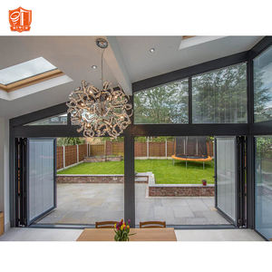 Porta pieghevole in alluminio grande vetro Bi Fold sistema di porta per Villa terrazza ingresso - Product Image 6