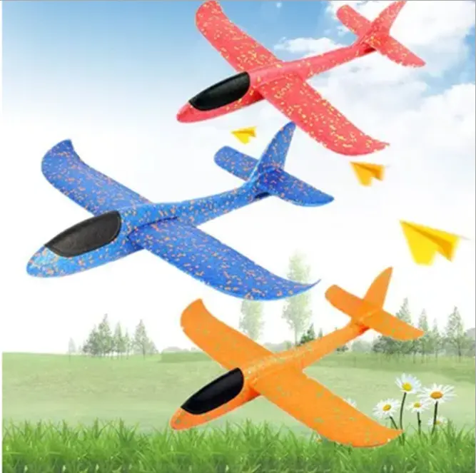 Global Drone Hand Throwing Airplane EPP Foam DIY Flying Planet for Kids Glider Aircraft