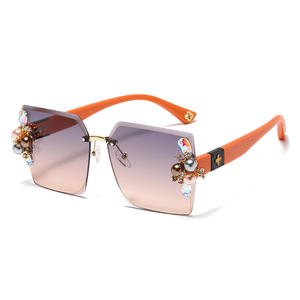 Pearl Diamond Gafas <span class=keywords><strong>de</strong></span> sol elegantes <span class=keywords><strong>de</strong></span> <span class=keywords><strong>moda</strong></span> <span class=keywords><strong>para</strong></span> <span class=keywords><strong>mujer</strong></span> Anti-UV <span class=keywords><strong>Cara</strong></span> <span class=keywords><strong>redonda</strong></span> <span class=keywords><strong>Cara</strong></span> grande <span class=keywords><strong>Lentes</strong></span> delgadas Protección UV400 óptima <span class=keywords><strong>para</strong></span> <span class=keywords><strong>mujer</strong></span> - Product Image 5
