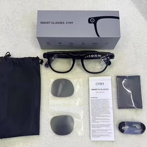 Lunettes intelligentes CY01 avec caméra, traducteur <span class=keywords><strong>audio</strong></span> IA et fonction <span class=keywords><strong>d</strong></span>'enregistrement vidéo, connectivité Wi-Fi - Product Image 2