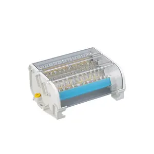 413 Universal Electric Wire Busbar Junction Box waterproof Screw Connection Din Rail Modular Power Distribution