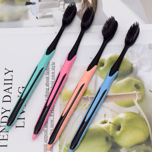 ברזים פחם רך מברשת שיניים למבוגרים טיפול נקי מברשת החניכיים חניכיים שיער בסדר שיניים מברשת שיניים היגיינת הפה - Product Image 2