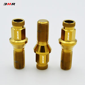 Tornillo de <span class=keywords><strong>rueda</strong></span> de titanio Gr5 3HR, M12 x 1,25x28mm, moledor estilo heptogonal para Fiat, <span class=keywords><strong>Peugeot</strong></span>, Citroen, etc. - Product Image 5