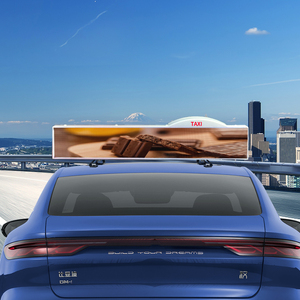 Écran LED intelligent pour toit de taxi, boîte lumineuse de toit de voiture avec écran LED, affichage électronique publicitaire pour voiture, écran de lumières de toit roulant - Product Image 1