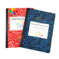 Cuadernos de Composición Estilo Mármol de Papelería, Tapa Dura, 200 Páginas, Suministros Escolares Americanos