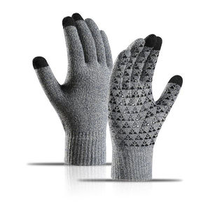 Adult Winter Warm Soft Knitted <b>Touch</b> Screen Windproof Antislip Cycling Full Fingers <b>Gloves</b> - Product Image 3