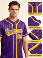 Nueva Camiseta de Béisbol a la Moda, Estilo Hip-Hop Deportivo, Personalizada con Nombre y Número del Equipo, Diseño de Rayas, Estampado de Béisbol para Hombre