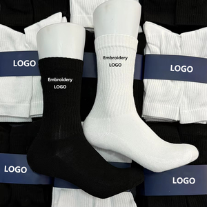 Bán Buôn 6 Cặp Người Đàn Ông Của Chất Lượng Cao Thêu Crew Vớ Thời Trang Giản Dị Thể Thao Dày Dưới Khăn Tùy Chỉnh Cotton Vớ Thể Thao - Product Image 4