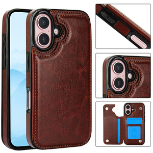<span class=keywords><strong>Coque</strong></span> de Téléphone en Cuir PU de Luxe avec Porte-Cartes et Portefeuille pour <span class=keywords><strong>iPhone</strong></span> 16 15 14 13 12 <span class=keywords><strong>11</strong></span> <span class=keywords><strong>Pro</strong></span> <span class=keywords><strong>Max</strong></span> XS - Product Image 1