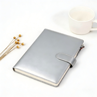 Agenda personnalisé en cuir PU sur mesure avec logo personnalisé, fermeture à boucle, pour cadeau d'entreprise et papeterie de bureau