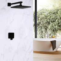 Ensemble de douche pour salle de bain, robinet de douche encastré mural en laiton pour la maison