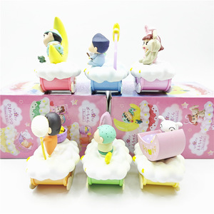 6 pièces/ensemble boîte aveugle Kawaii Crayon Shin-chan bonne <span class=keywords><strong>nuit</strong></span> Shin-chan mignon personnage Anime PVC Figure ensemble boîte mystère 8cm - Product Image 4