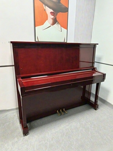 Piano droit d'occasion KL601 bordeaux du Japon – Vente en gros haut de gamme, best-seller pour l'exportation, idéal pour l'enseignement et la maison - Product Image 2