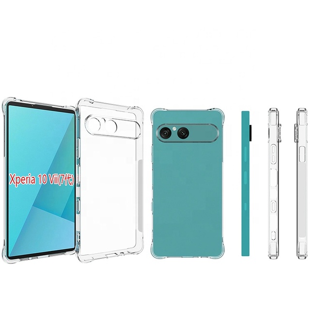 For for 10 VII Transparent TPU Gel Eco-friendly Shockproof Magnetic Ring Holder Mobile Phone Case